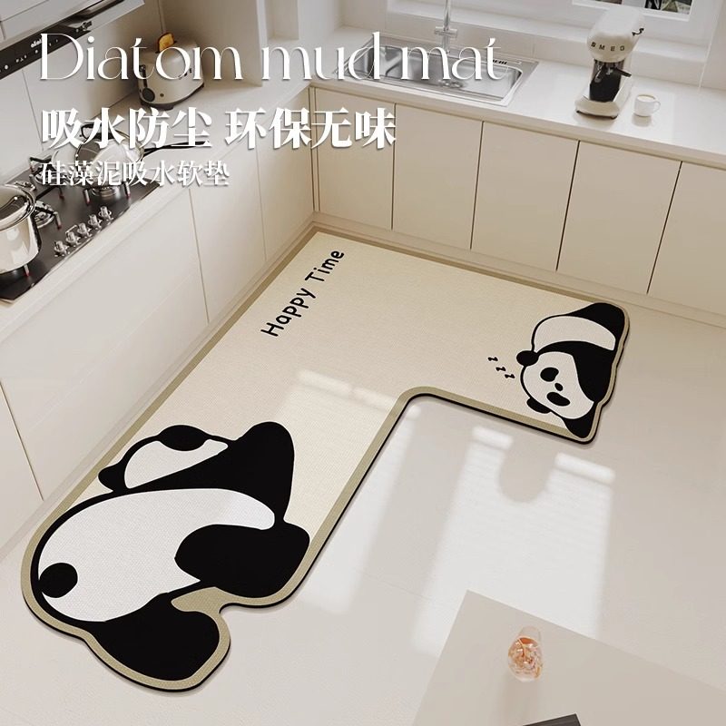 法式厨房防滑防油地垫2024新款地面防水防污脚垫卡通防脏地毯,淘宝优惠券,粉丝福利购,淘宝优惠卷