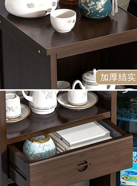 移动茶水柜茶桌h边柜办公室家用客厅泡茶车茶具套装烧水一体式茶