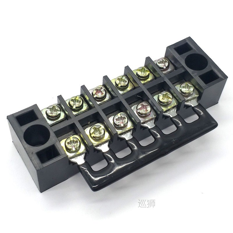 5/6/12 Positions Screw Barrier Terminal Block Dual Rows 600V - 图0