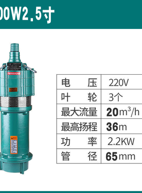 家用抽水泵小老鼠电动多级泵高扬程单三相潜水泵220伏深水井水泵