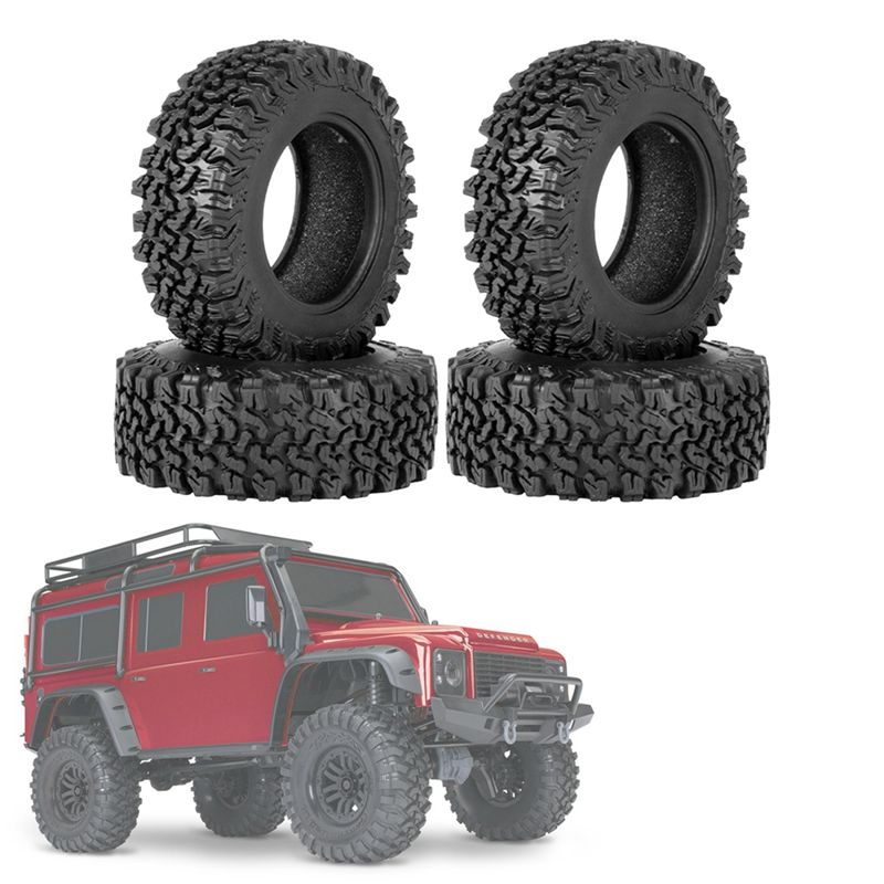 速发4PCS 90Mm 1.9 Rubber Tire Wheel Tyres For 1/10 RC Crawle - 图3