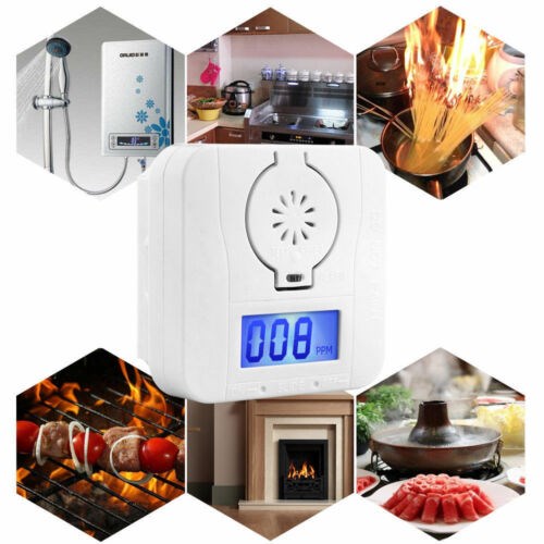 Carbon Monoxide Digital Warning Alarm Sensor Detector Temp L-图1