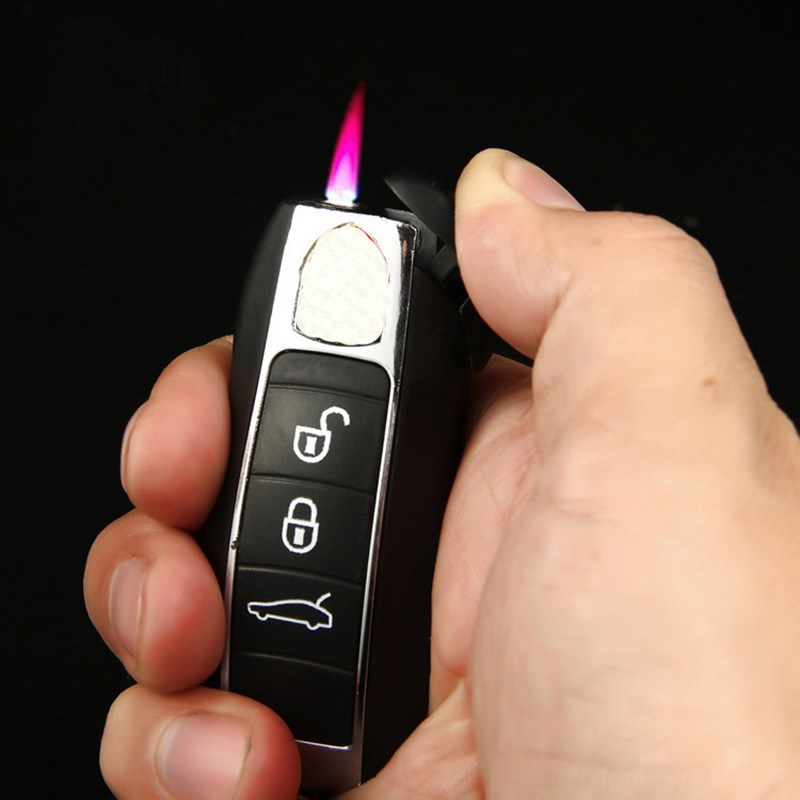 新品New Creative LED Car Jet Torch Lighter Turbo Butane Gas - 图2