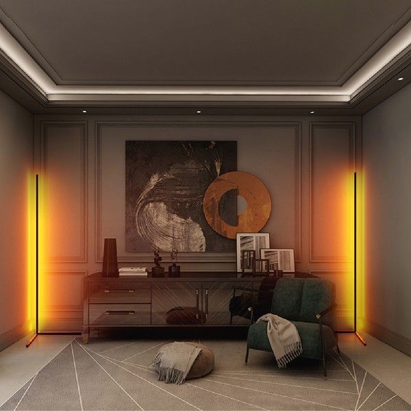 Mooern dLED Floor Lamp RGB Floor Light w/ Remote Cdnorol ftr - 图3