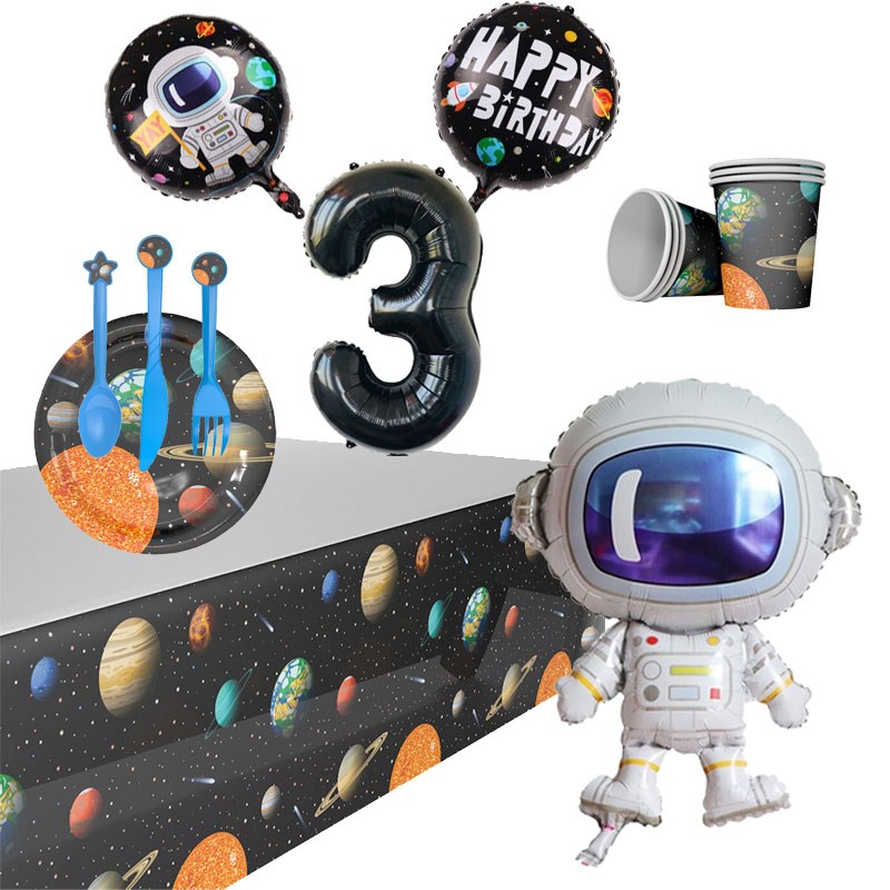 极速Outer Space Party Supplies Birthday Party Decorations Ki - 图0