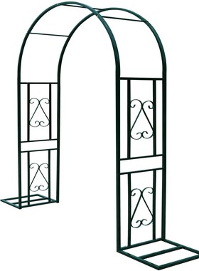 新款拱门花架爬藤架户外花园庭院装饰铁艺葡萄蔷薇月季拱形花支架