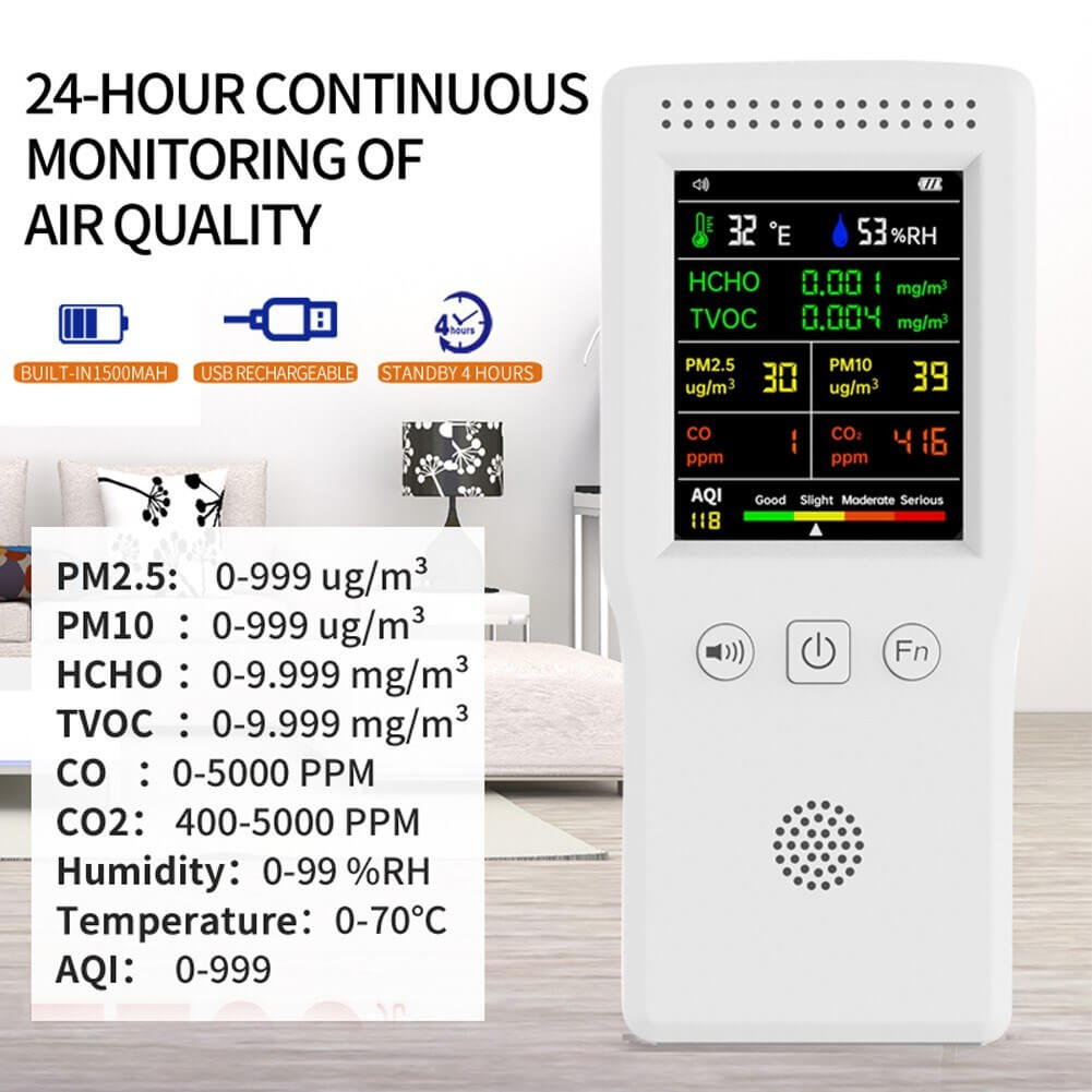 推荐9 In 1 Handheld Air Quality Detector Temperature Humidit - 图2