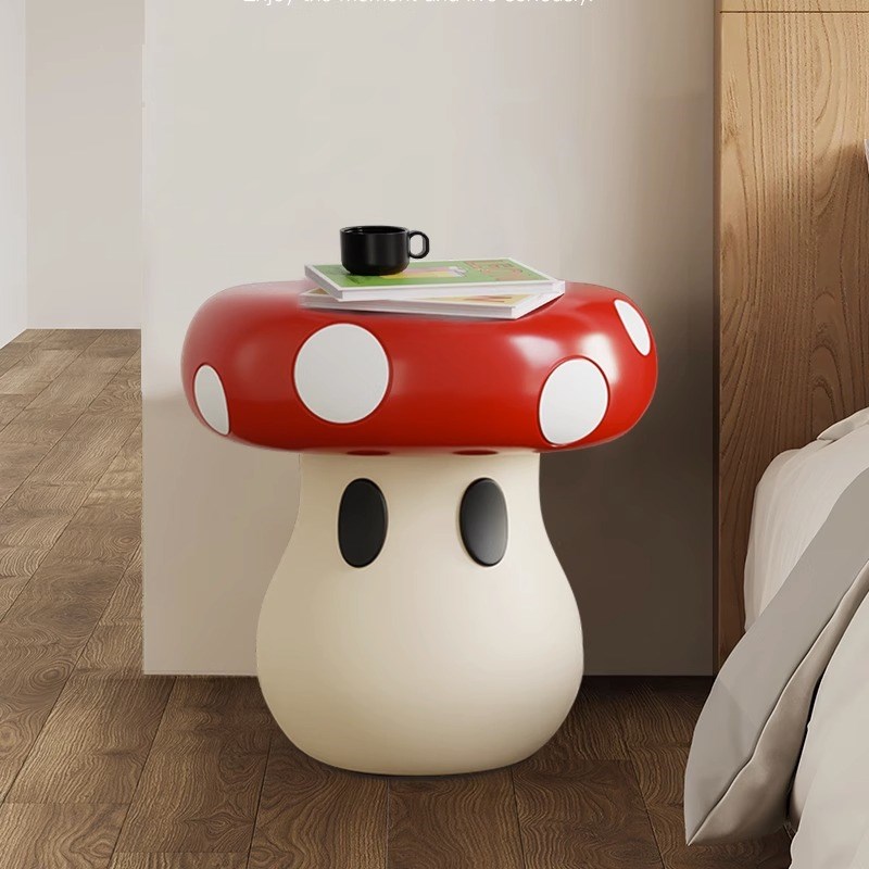 Creative mushroom living room floor-standing ornaments home entrance door shoe-changing stool entrance shoe-wearing stool living room sofa on sale