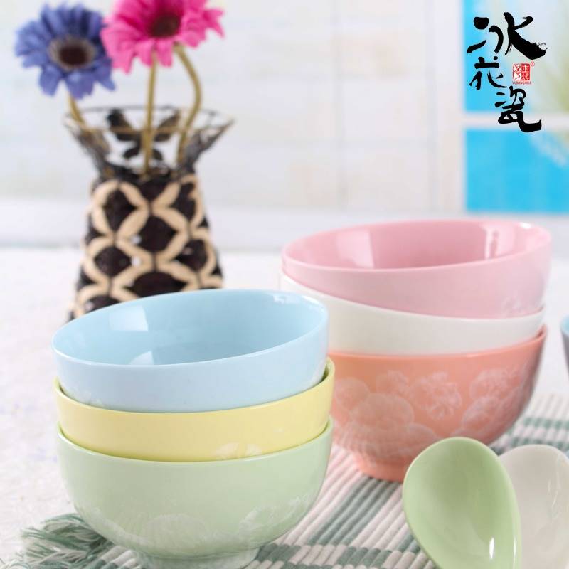 厂家Ice Flower porcelain cute personalityL creative Korean s - 图0