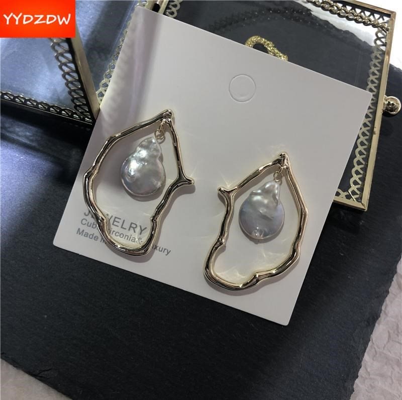 速发new Irregular baroque pearls contracted earrings homema - 图1