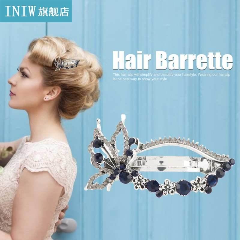 极速Hair Barrette Durable Beautiful Rhinestone Hair Clip Exq - 图3