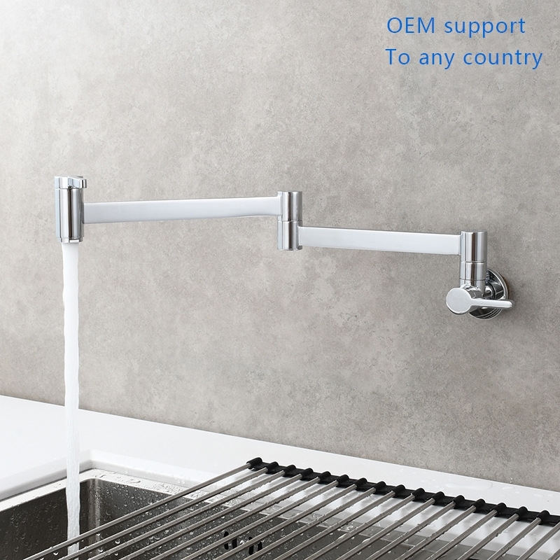 速发Copper square double opening and closing basin faucet, k-图1