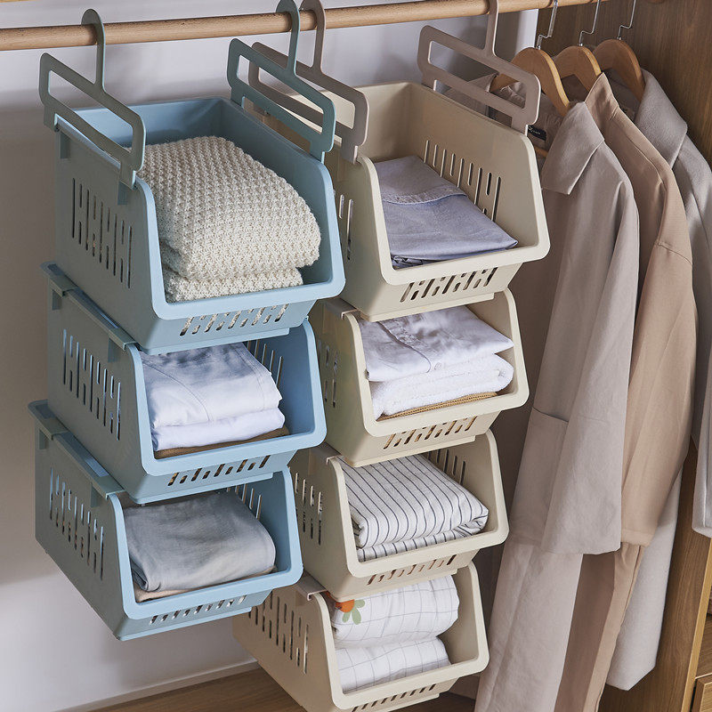 衣柜收纳篮下挂架分层宿舍挂篮置物架卧室房间收纳神器毛衣收纳架,淘宝优惠券,粉丝福利购,淘宝优惠卷