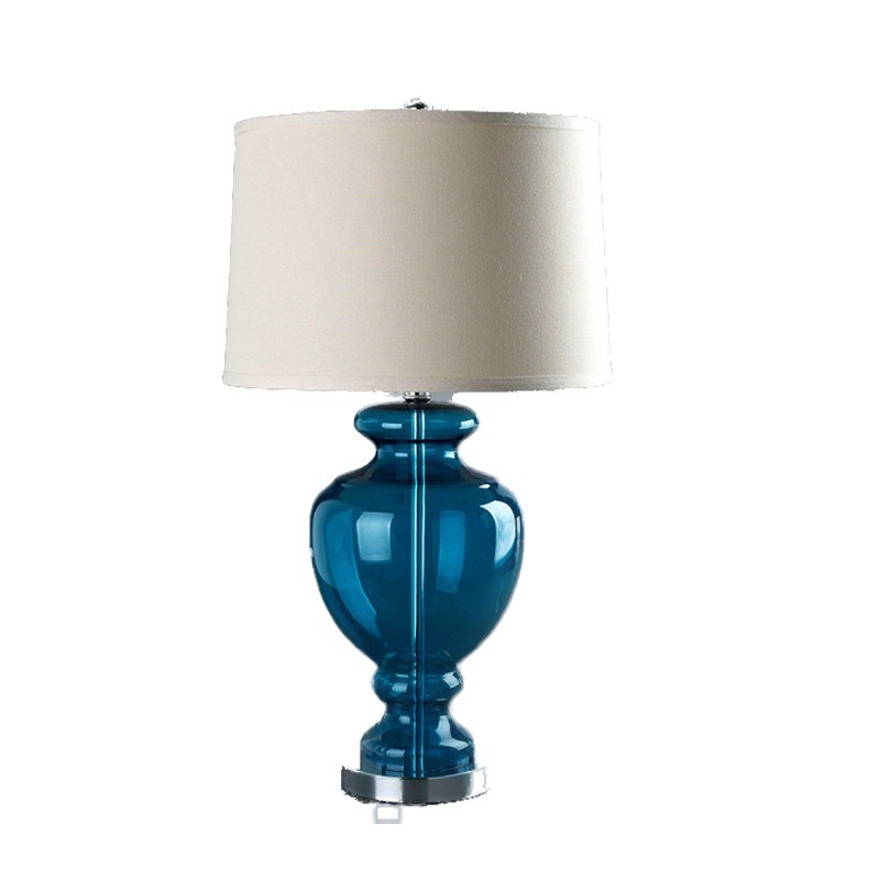 ee vhipping dlue GourB VaseA Glass Table Lamp for LiSing - 图3