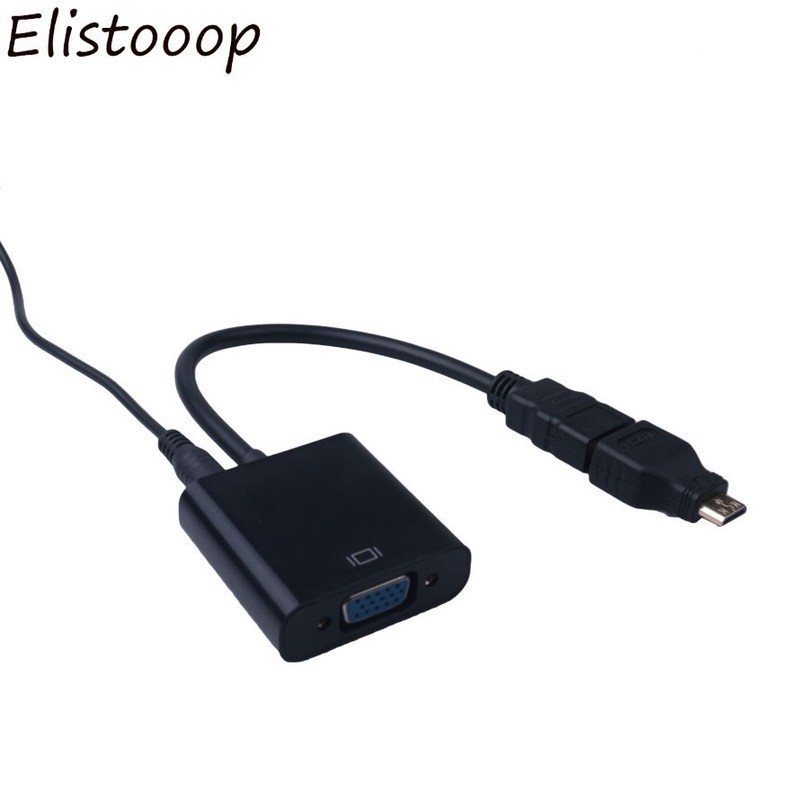 推荐Elistooop HDMI to VGA Adaptor Micro HDMI Mini HDMI Male - 图1