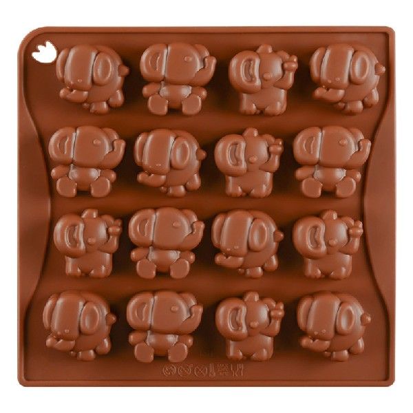 推荐16 Holes Silicone Cake Molds Elephant Shape Silicone Mou - 图0