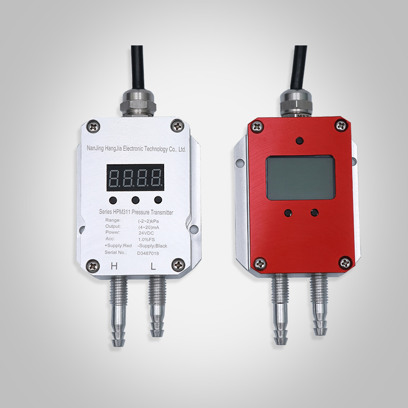 压差传感器微差压变送器气体压力差检测带数显0~10V/4-20mA/RS485 - 图2