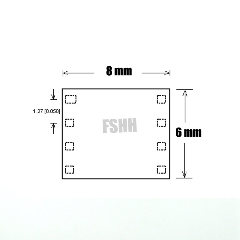 新品QFN烧0808-01录座测试座QN8转DFIP烧8写座适配座WSON8 MLF8 D - 图3