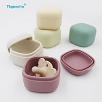 Baby Pacifier Silicone Gel Containing Box water-cooking portable fully-sealed Deputy food Multi-functional dust guard
