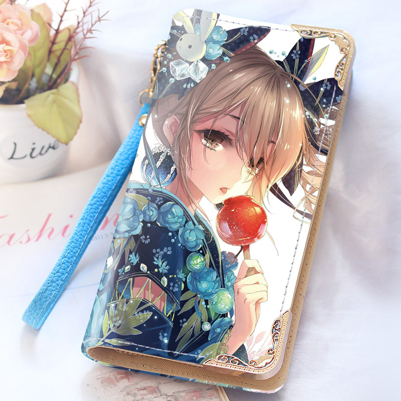 2021二次元卡通动漫可爱钱包女生长款新时尚小清新学生手机包竖款,淘宝优惠券,粉丝福利购,淘宝优惠卷