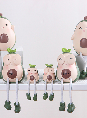 家居墙上置物架装饰品小摆件吊脚娃娃客厅电视酒柜工艺品摆设创意