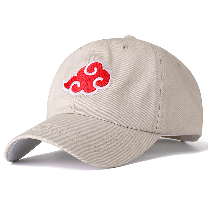 速发NARUTO New 100% Cotton Cap Japanese Akatsuki Logo Anime - 图1