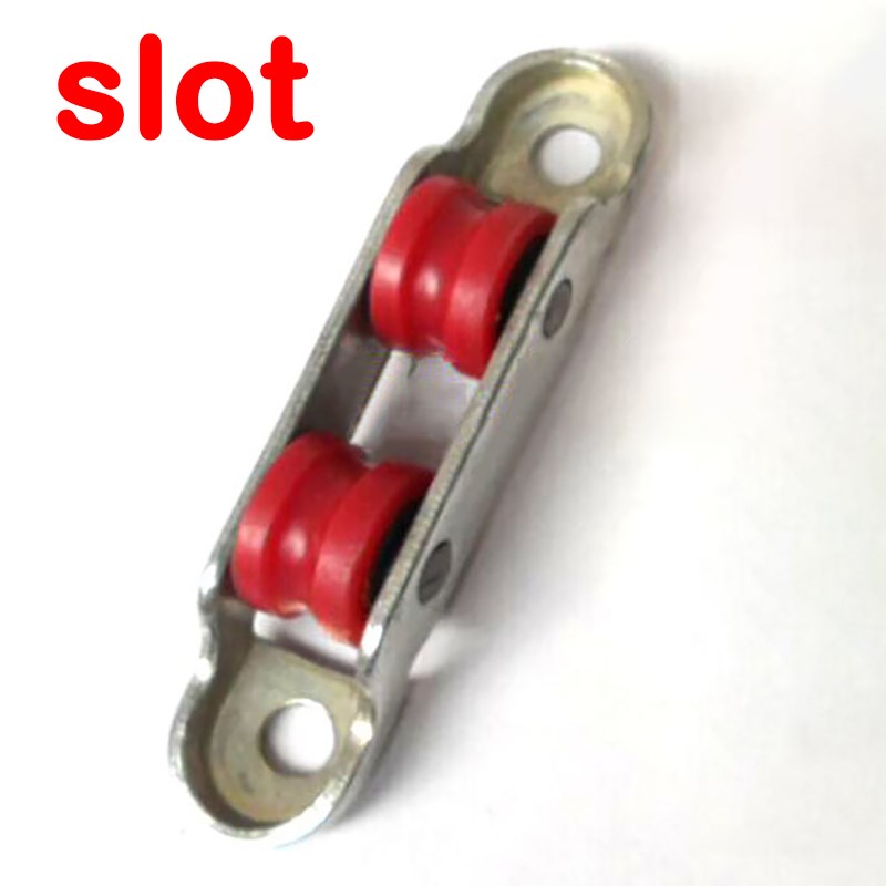 Plastic Steel Double- wheels Door Roller Pulley Moisture-res - 图0