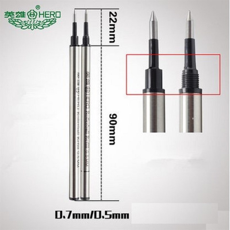 Hero 233A Rollerball pen refill ballpoint refill 0.5mm/0.7m - 图0