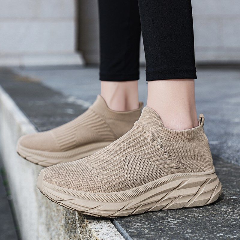 多运动走路鞋女袜子鞋一脚蹬爆米花超轻软底运动休闲鞋男绒面,淘宝优惠券,粉丝福利购,淘宝优惠卷