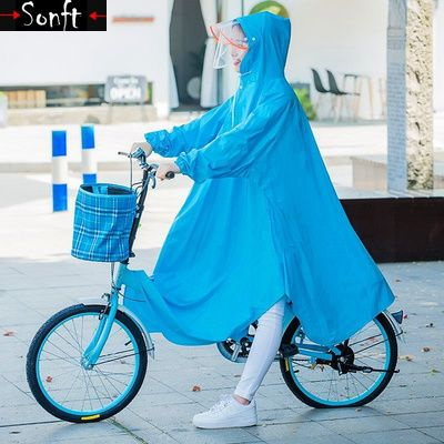 推荐Bicycle raincoat single sleeved men and women students c - 图1