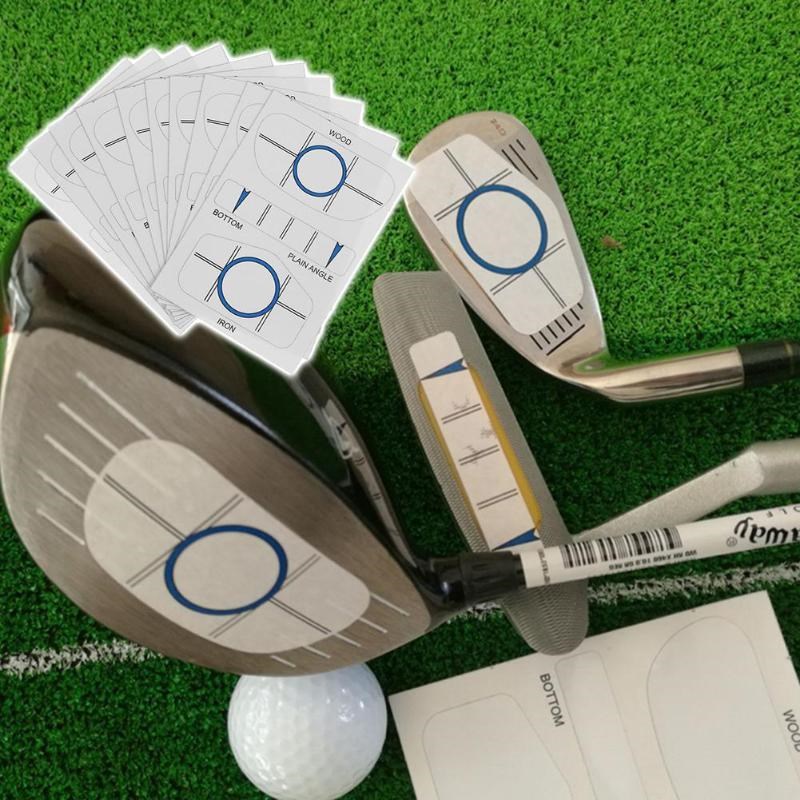 10pcs Golf Impact Tapes Labels Training Aids Recorder Kit fo - 图0