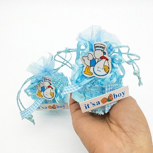 推荐1 PCS Creative Candy Box Lovely Baby Shower Paper Gift B-图1