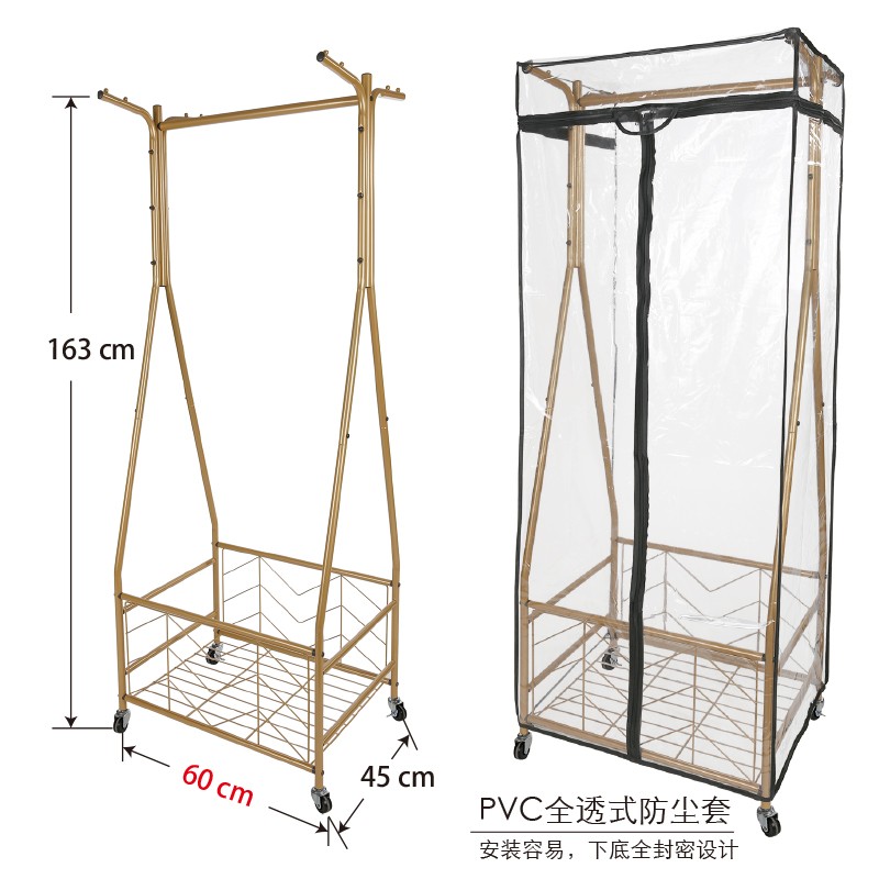 新品家用防尘简易衣橱大容量收纳柜衣物简易挂衣柜卧室衣服收纳置-图1