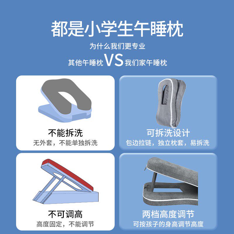 午睡枕小学生趴着睡桌上儿童便携折叠趴睡枕抱枕教室睡觉午休神器,淘宝优惠券,粉丝福利购,淘宝优惠卷