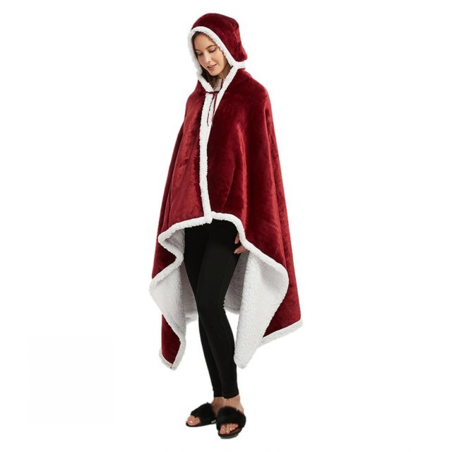 推荐Warm Thick TV Hooded Sweater Blanket Unisex Giant Pocket - 图3