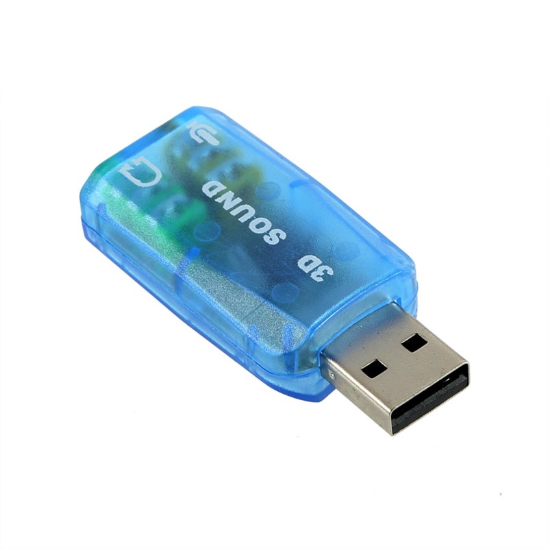 速发1 Pc 3D Audio Card Usb 1.1 Mic/Speaker Adapter Surround - 图1