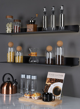 样板间厨房摆件餐边柜装饰酒柜装饰品橱柜收纳罐玻璃罐组合套装