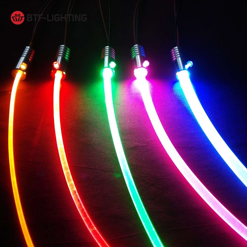 *5m Fiber Optic Cable with DC12V 1W Led Light Source 7 Color-图0