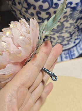 懿坤宫古风半热缩牡丹花头饰发簪发钗簪子汉服配饰可改定制日常