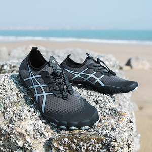 东方骆驼色户外两栖速干排水鞋防割厚底涉水溯溪鞋防滑攀岩鞋海边