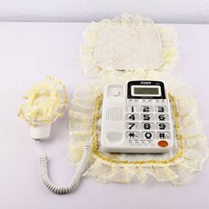 Чехол для телефона 新品现代电话欧式装饰座机蕾丝套子防尘罩布艺方形盖布保护套定制