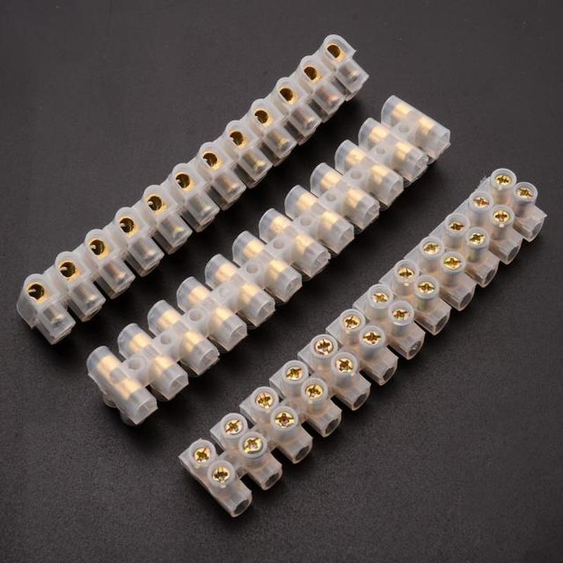 推荐3pcs Safe White 12position Terminal Block Connector Stri