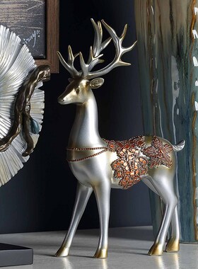 鹿摆件家居饰品客厅玄关电视柜酒柜装饰摆件结婚礼物乔迁新居礼品