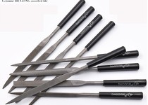 Small filing knife shaping steel filing knife bicolor plastic handle shaping file 5 pieces of hanging bag suit woodwork Skinking file