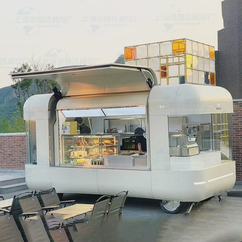 营地景区拖车美食镜面不锈钢餐车多功能移动拖挂式户外露营房车,淘宝优惠券,粉丝福利购,淘宝优惠卷