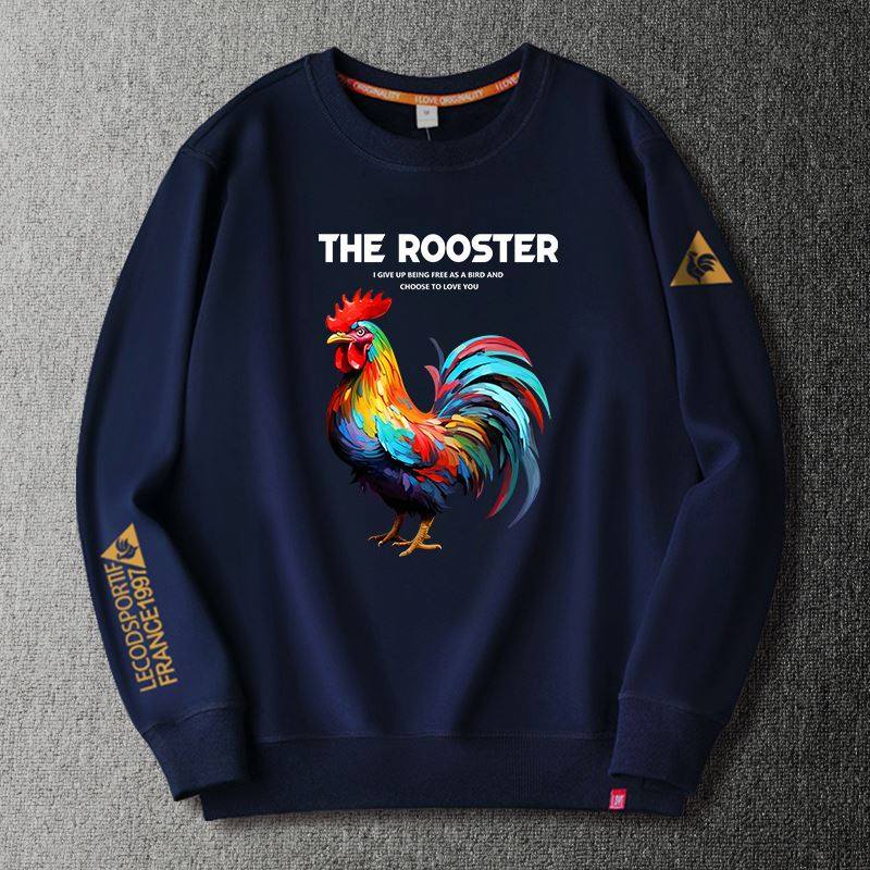 ~出口!公鸡男卫衣美式潮牌印花2I023爆款加绒秋冬加大,淘宝优惠券,粉丝福利购,淘宝优惠卷