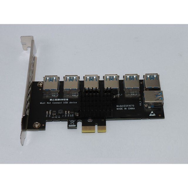 SSU PCIE 1 tio 7 USB 30 Slot PCIE PCI Express Riser Card 1X-图3