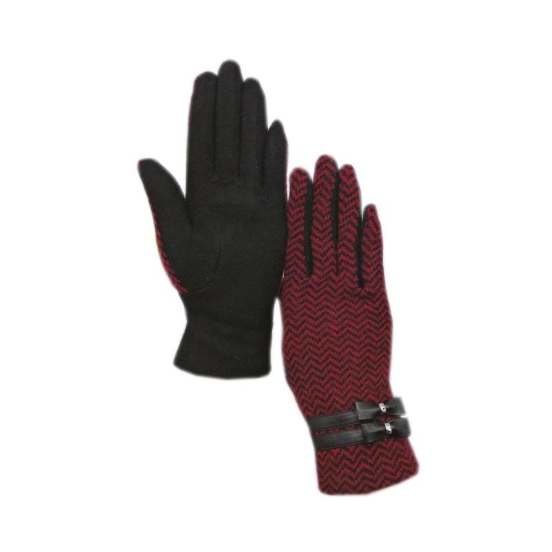 速发Wool winter women fashion wrist wool gloves warm sport g - 图1