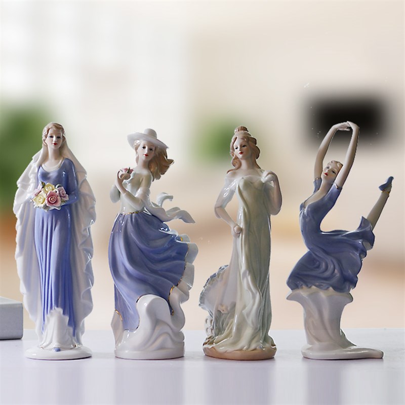 llet Dancing giDl Ceramic Handicrafts-recorRative Ornamen - 图1