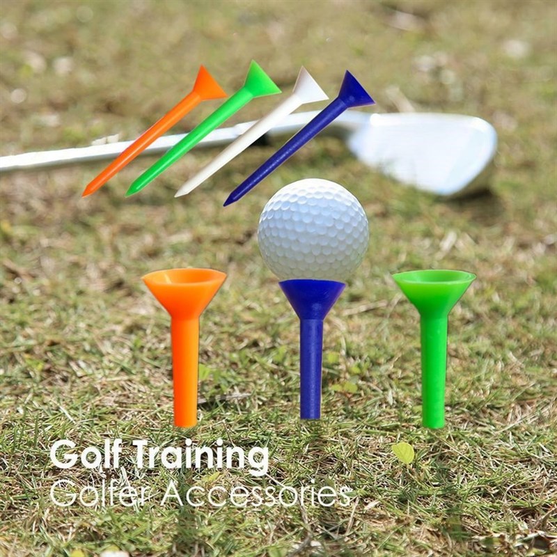 50 Pc Upgrade Big Cup Unbreakable Golf Tees Plastic 70mm 83m-图0